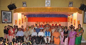 The Governor of Arunachal Pradesh Shri P.B. Acharya with the Staffs and Students of oldest girls school of the State, Ramakrishna Sarada Mission at Khonsa on 29th August 2017.